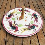 Old Italian Cheese Board Bird Decor