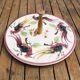 Old Italian Cheese Board Bird Decor