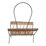 Porte revue métal et osier