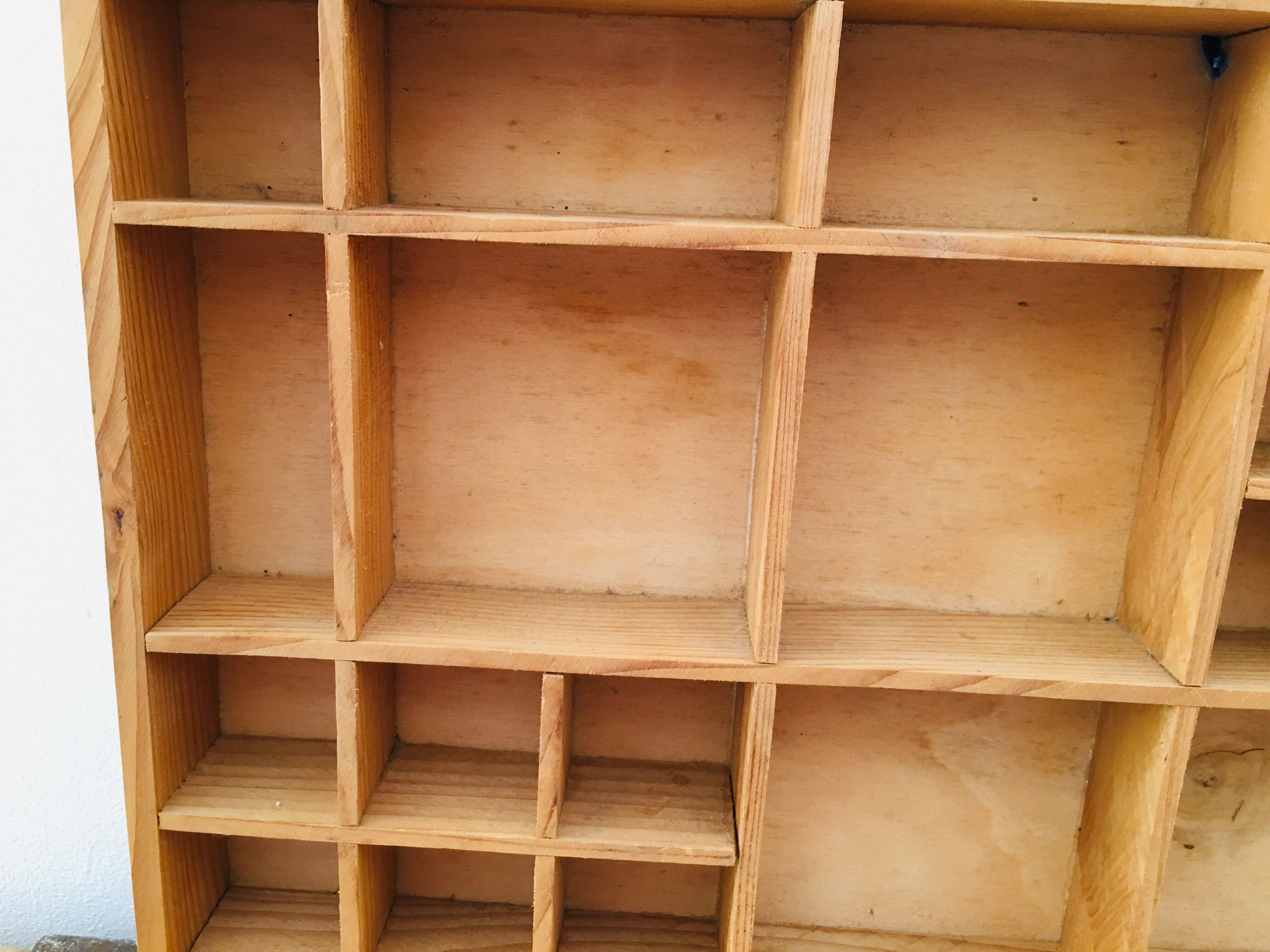 Miniature wooden shelevs