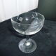 Set de 6 coupes à champagne vintage en verre moulé