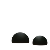 Postmodern Italian wall lamps model Piatto D9 by Sandro Colbertaldo and Paolo Rizzatto for Luceplan, set of 2.