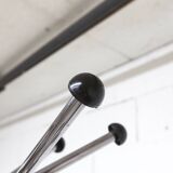 Portemanteau perroquet industriel 1970 porte parapluie et 12 patères 193cm