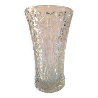 Cut glass vase / vintage 60s-70s