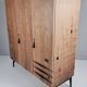 Armoire vintage en noyer, années 1970