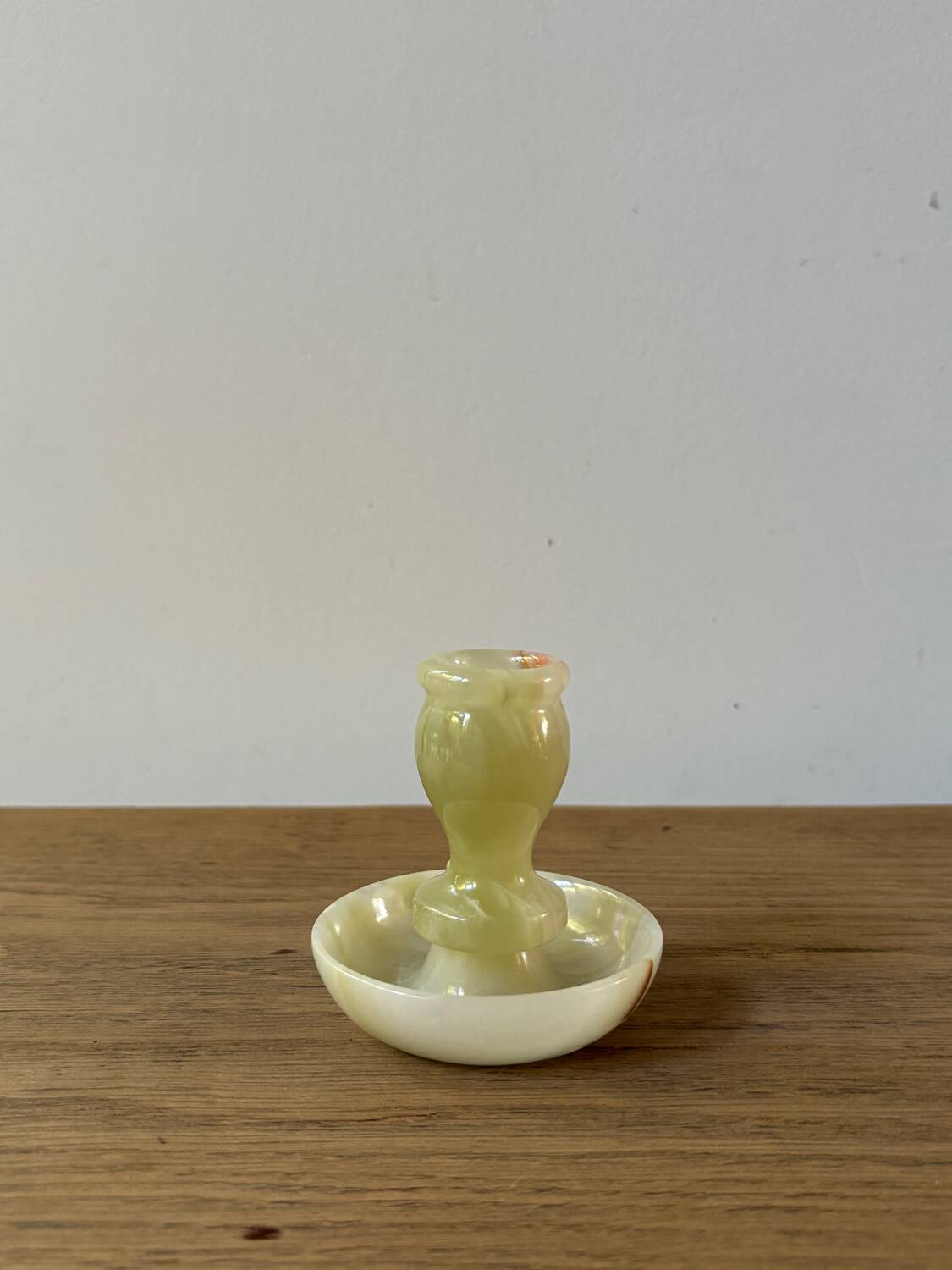 Vintage onyx candle holder from Italy, 1960s-1970s