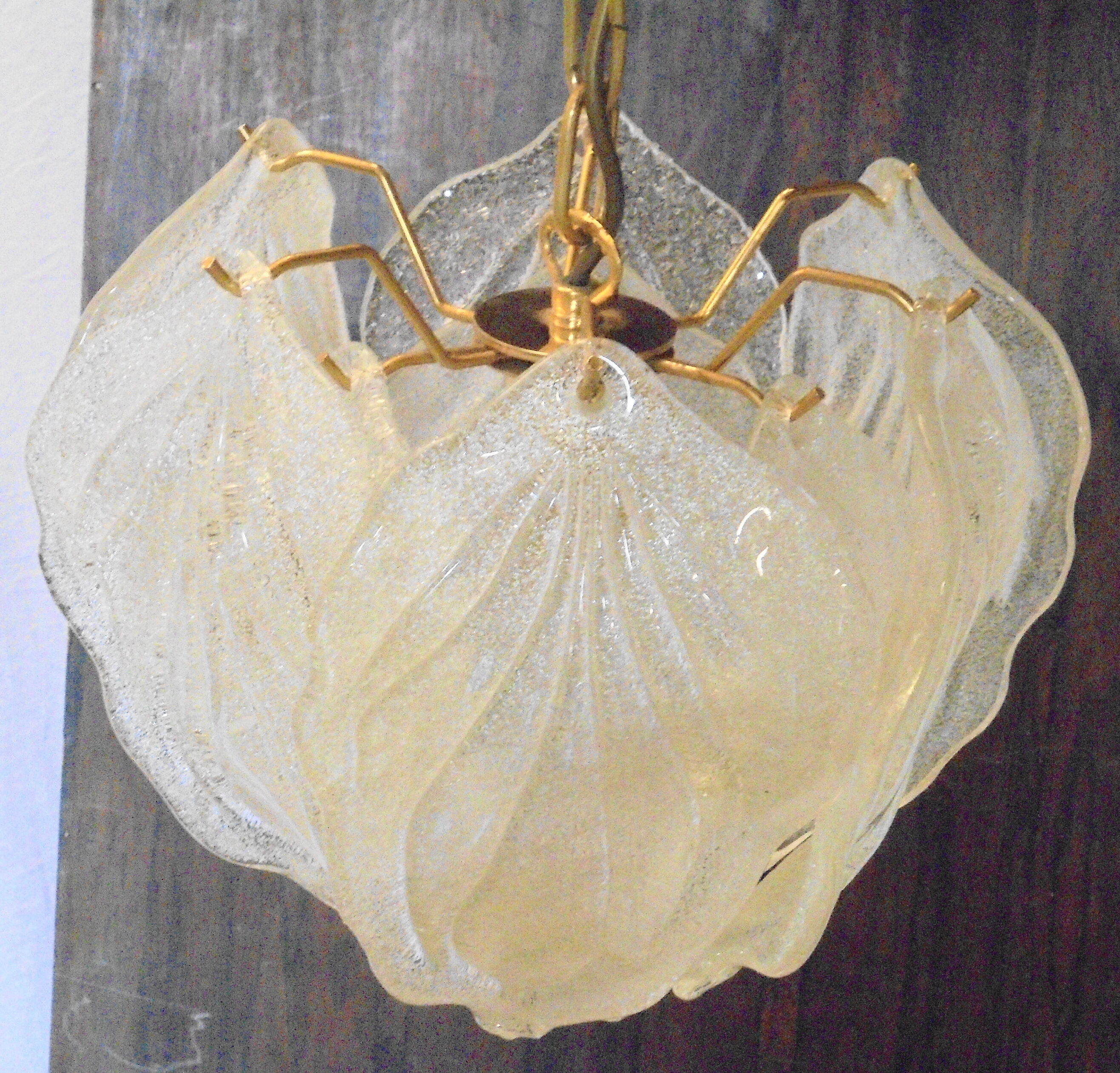 Murano glass chandelier published by Novaresi,80s