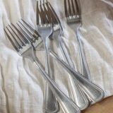 Set of 6 metal forks "Clothilde"