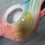 Teapot ceramic parrot