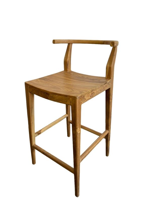 tabouret de bar / tabouret en bois wabisabi
