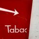 Tole sign painted "bar tobacco essence hairstyle"