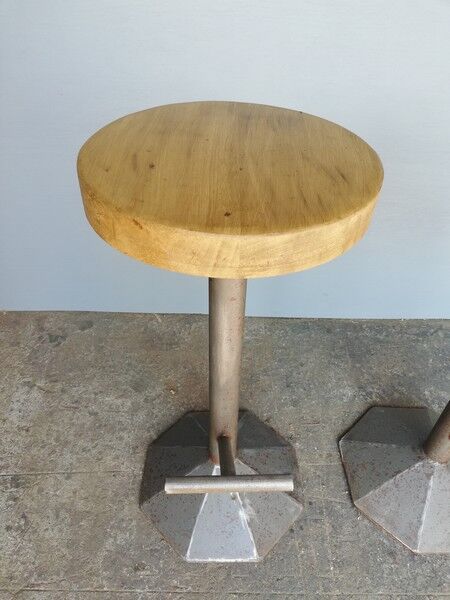 2 bar stools bistrot 1960