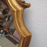 Louis XV style mirror in gilded wood