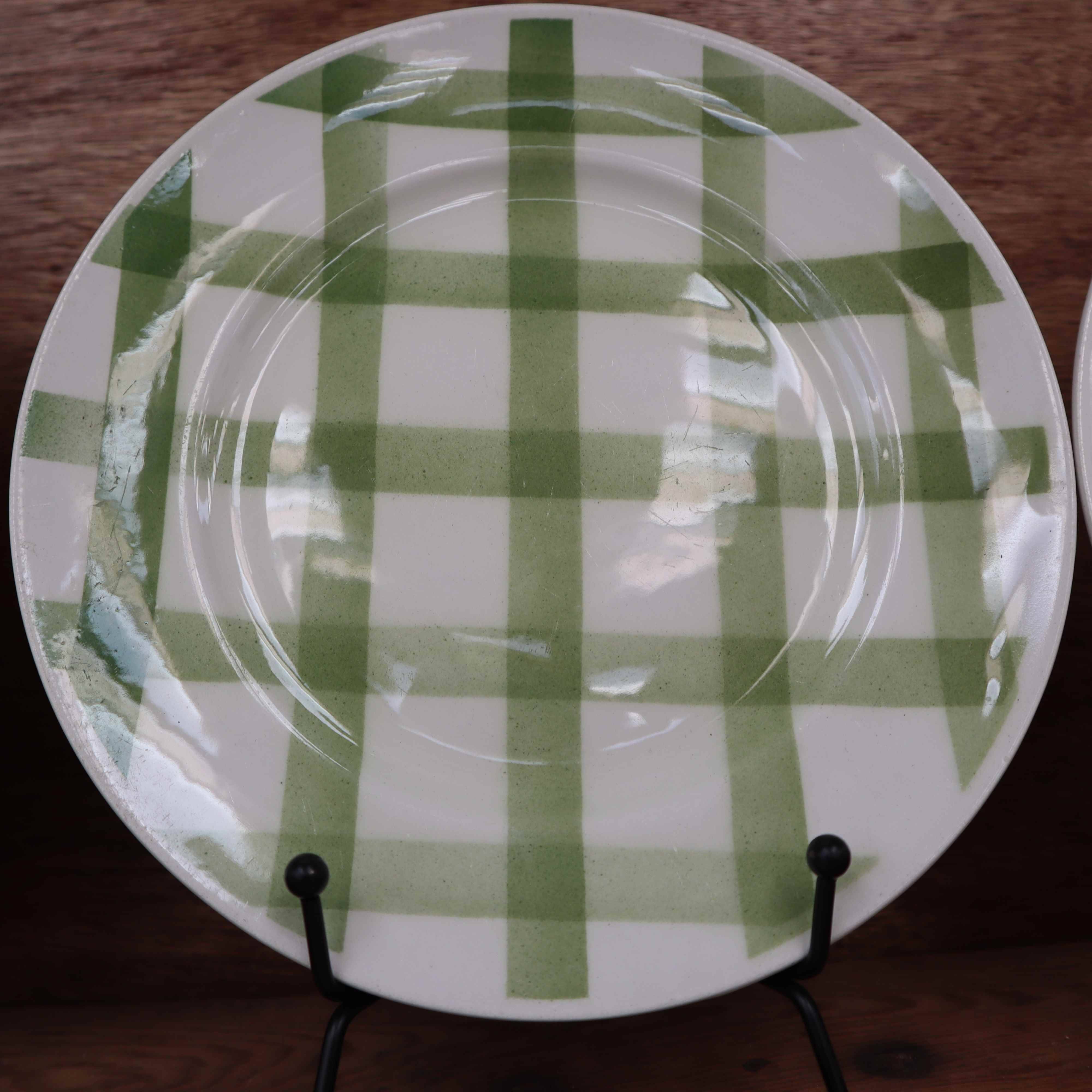 Set of 10 Moulin des Loups "Nappe" dessert plates