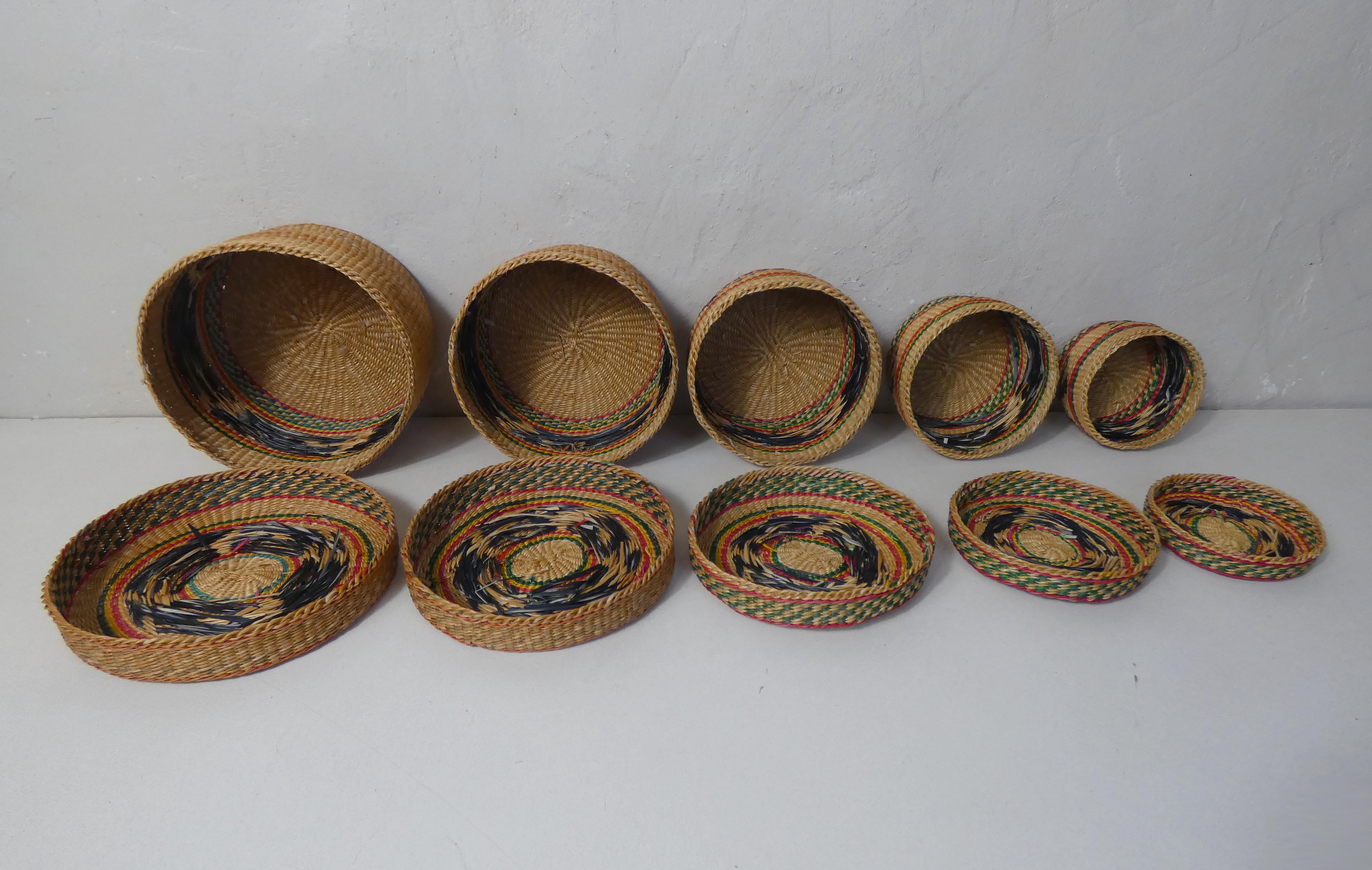 Rattan trundle boxes