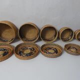 Rattan trundle boxes
