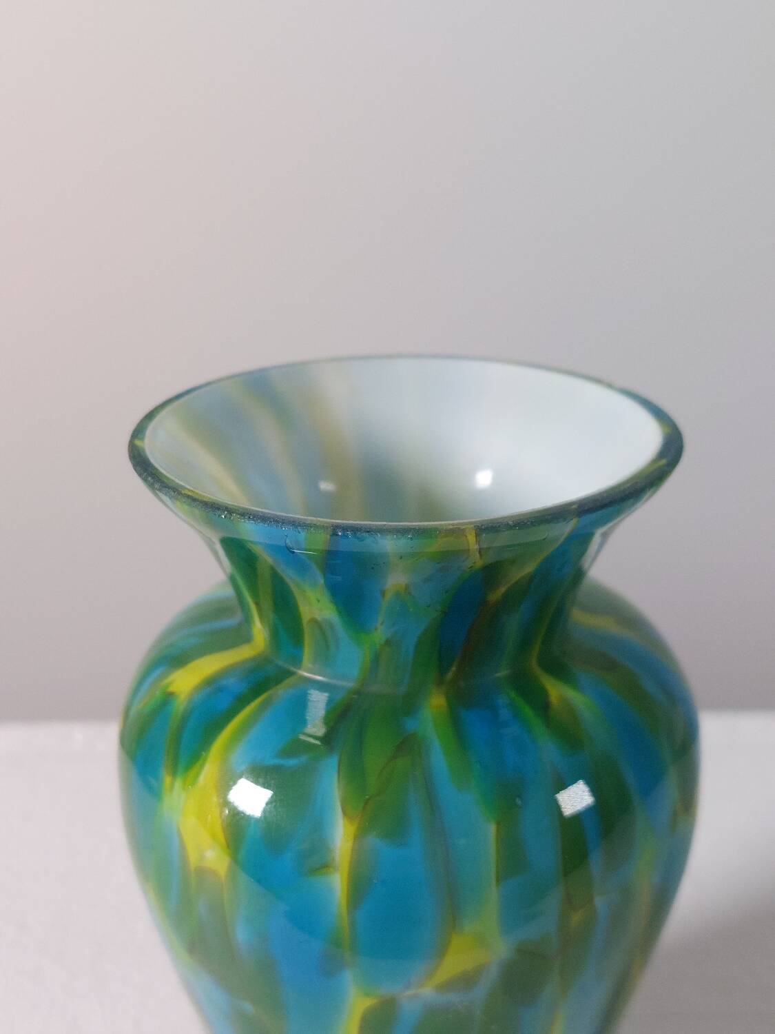 Small vintage Murano glass vase from the 1950s.