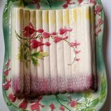 St Clément France majolica asparagus tray in slip