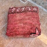 Handmade Berber Kilim pouf, floor cushion