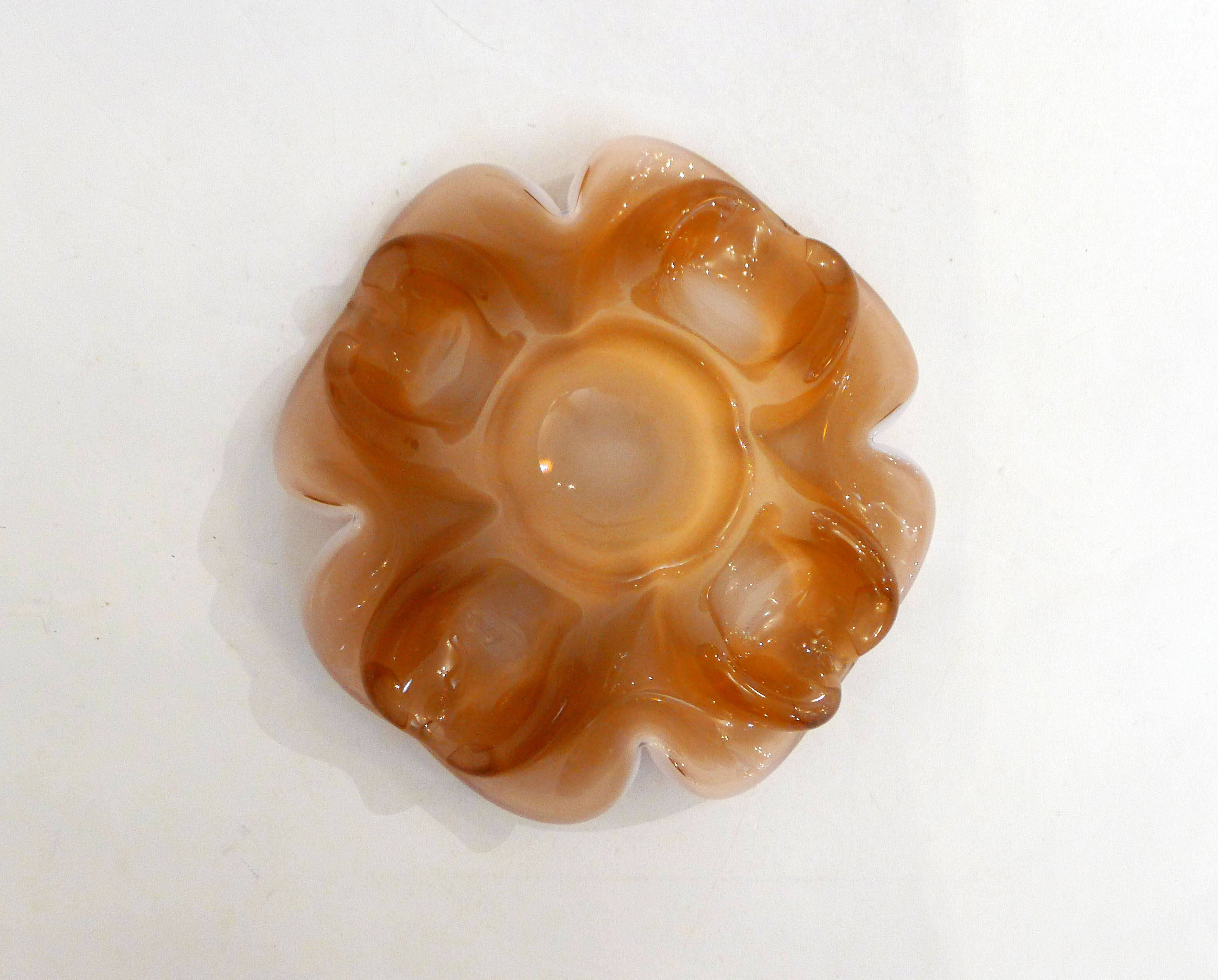 Sommerso Flower Ashtray