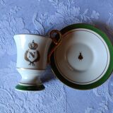 Napoleon coffee cups enhanced with gold hand
