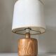 Vintage pine lamp - 70s