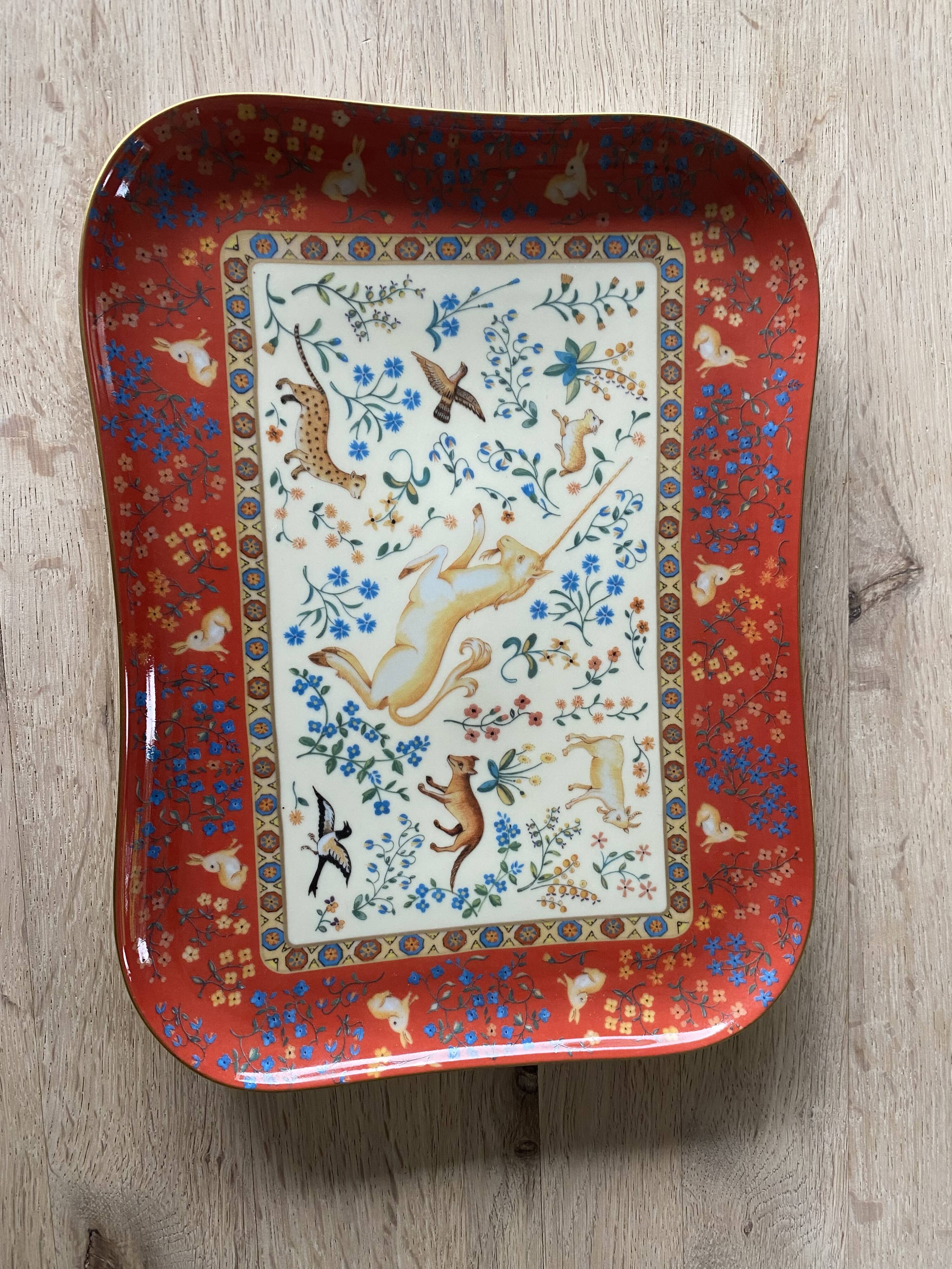 Assiette de collection signee Philippe Deshoulieres