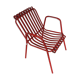 1960s red metal chair published by Stil Garden