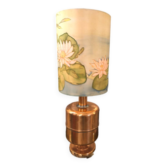 Copper and silk lamp, 1970