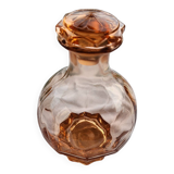 Carafe en verre rosée