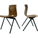 Chaise de salle à manger vintage industrielle Pagwood de Woodmar Design des années 70