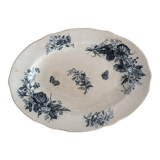 Oval iron earth dish