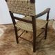 Wood armchair and braided rope