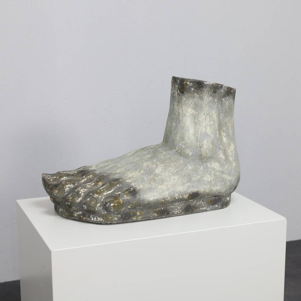 Decorative object sculpture large foot, 1960s