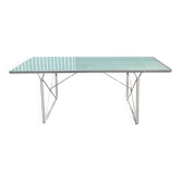 Moment glass and metal table by Niels Gammelgaard for Ikea