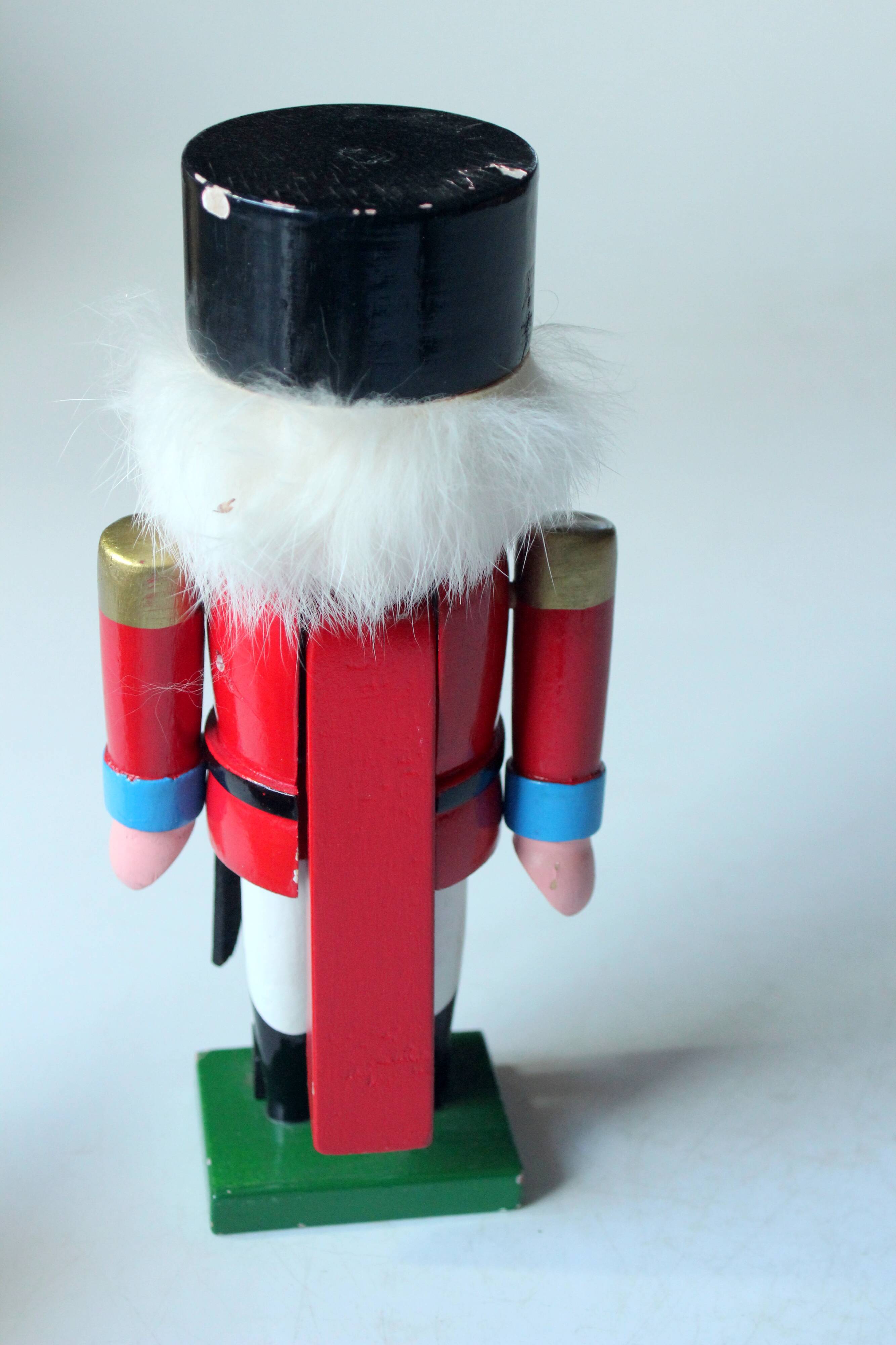 Wooden handmade nutcracker, vintage from the 1970s