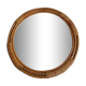 Vintage bamboo mirror 46cm