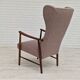 1960s, Swedish design, high-back armchair, furniture wool.
