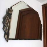 Bevelled mirror from the Art Deco period and style, 1930-40.