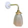 Vintage frosted glass tulip wall light
