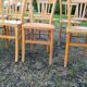Ensemble de 10 chaises bistrot années 1950-60 vintage