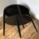 Gueridon console bois noir art déco