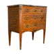 Commode antique avec intarsia &plateau en marbre