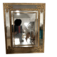 Antique oak mirror, rockwork style, early 20th century.