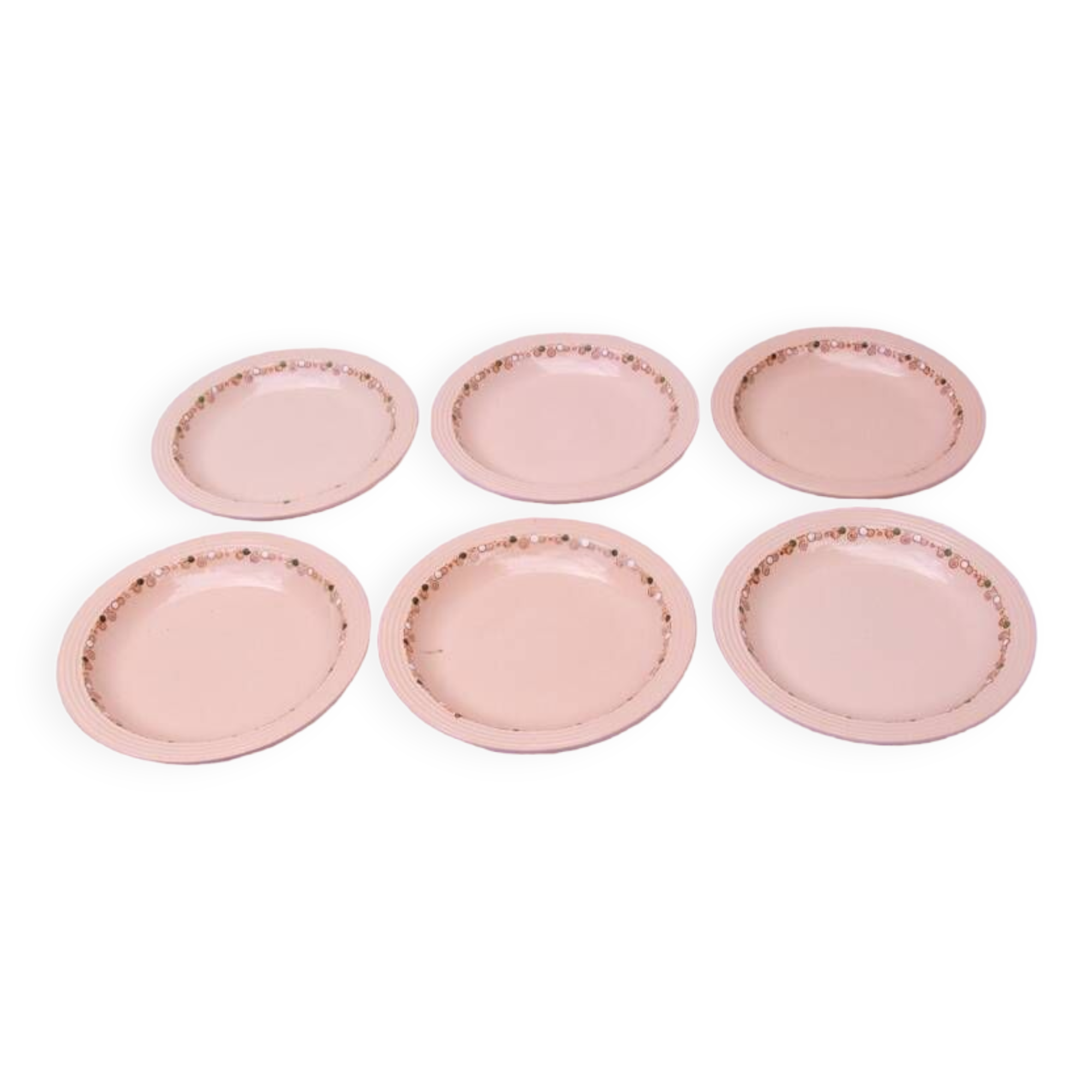 6 Betty Longwy soup plates