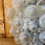 Vintage 1960s bubble glass ceiling light.