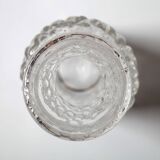 Mid-Century Pressed Glass Vase by Václav Hanuš: Czech Retro Decor