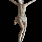 Large polychrome wooden Christ, 17th century