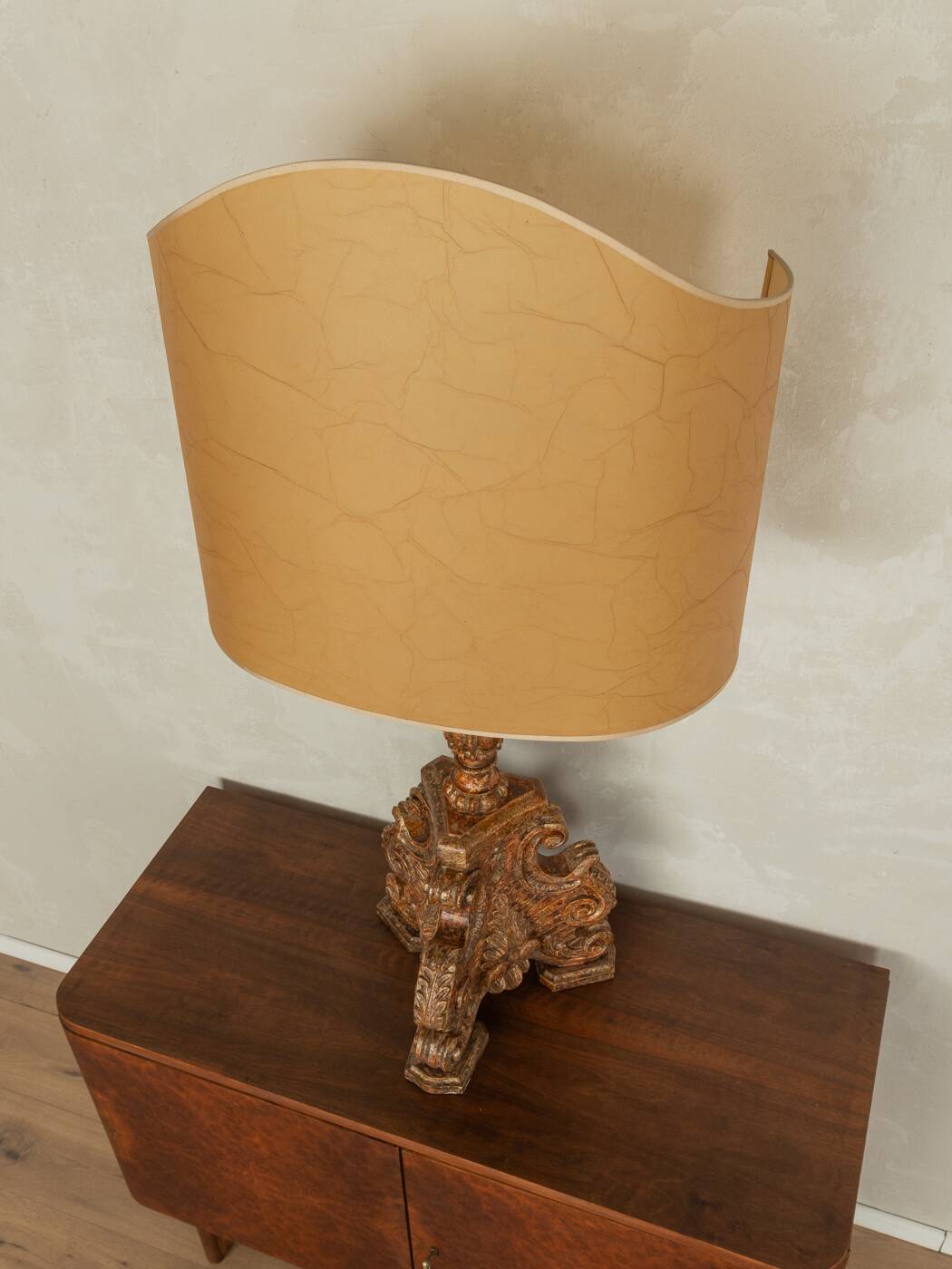 Lampe de table baroque, fabriquée à la main