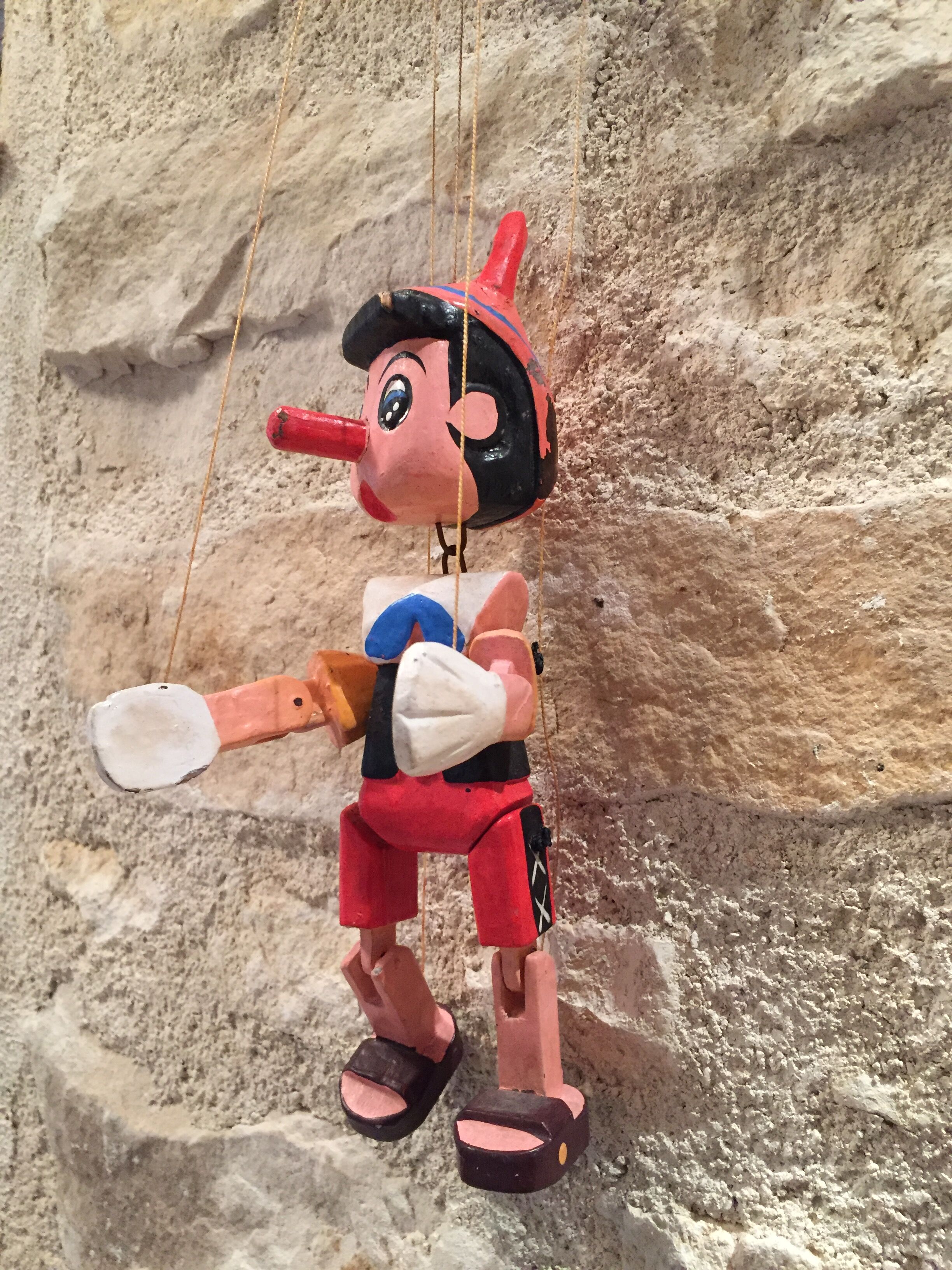 Former Pinocchio puppet